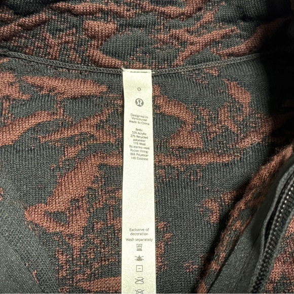 Lululemon Jacquard Multi-texture Sweater Jacket (size 0) - Picture 4 of 4